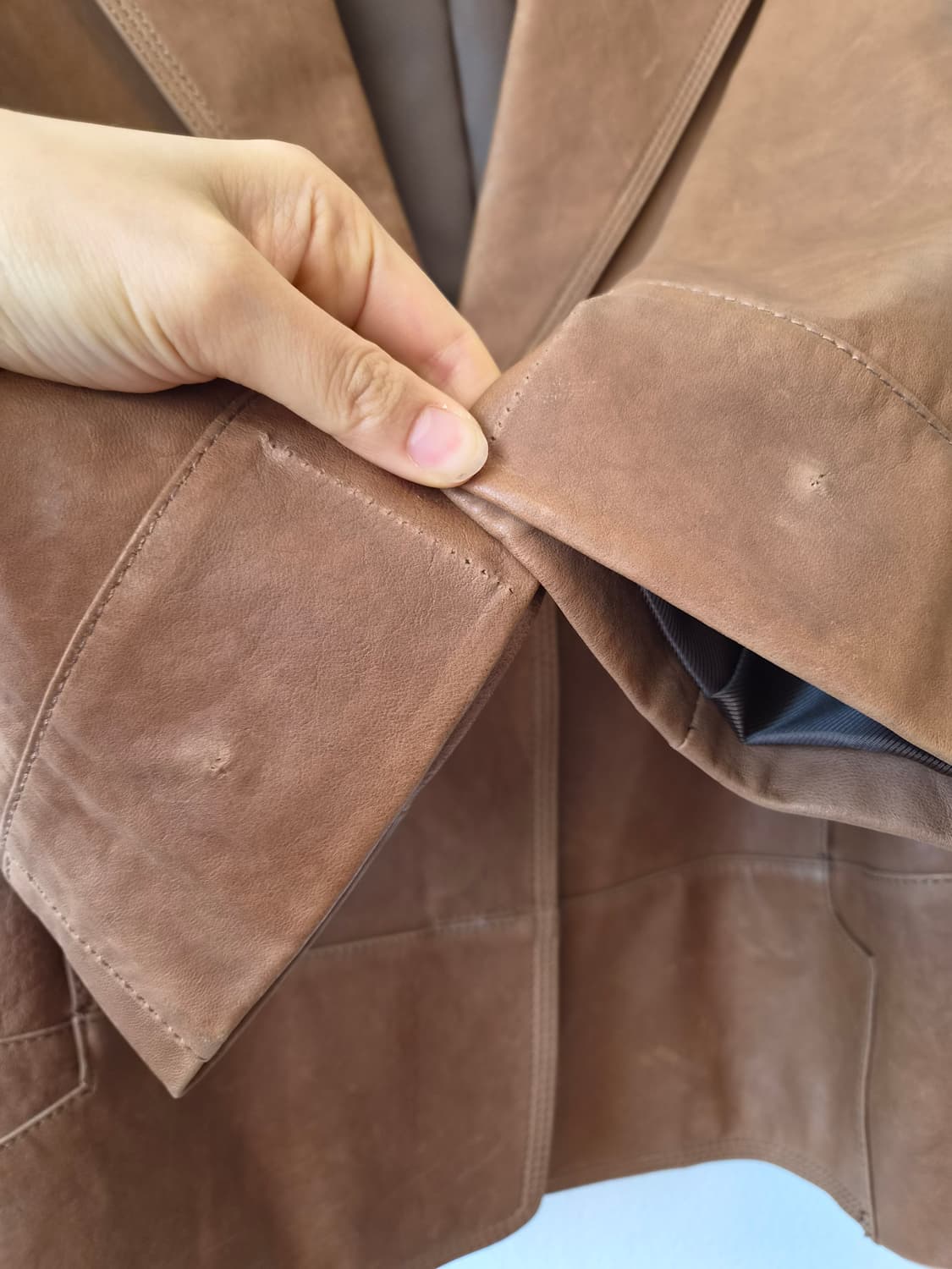 Gegosse 여성 칠부양가죽자켓 85-92-155 상품이미지5