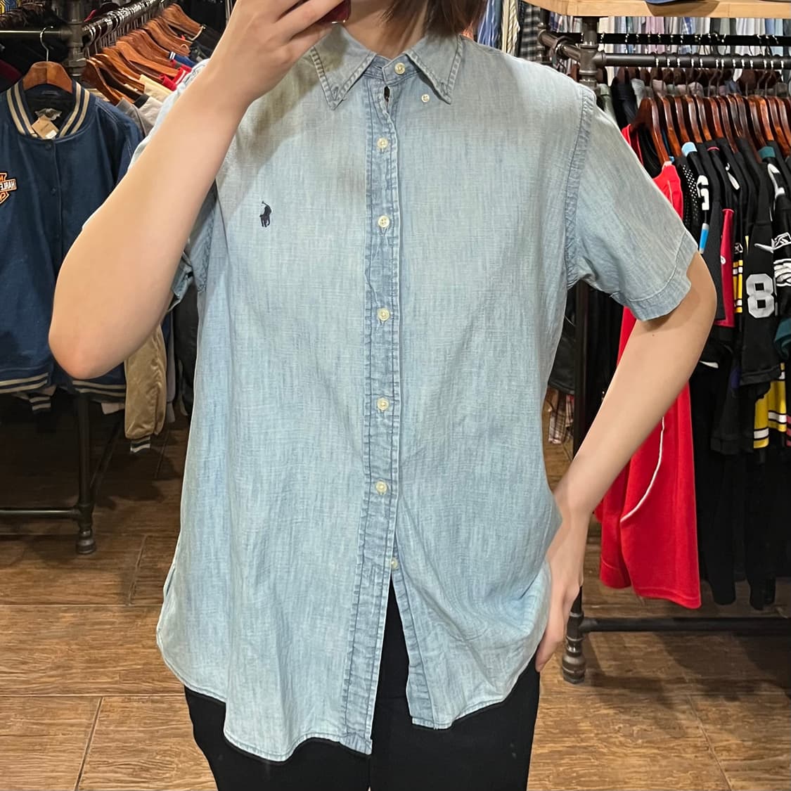 [HI] 폴로 반팔 셔츠 블루 상품이미지2