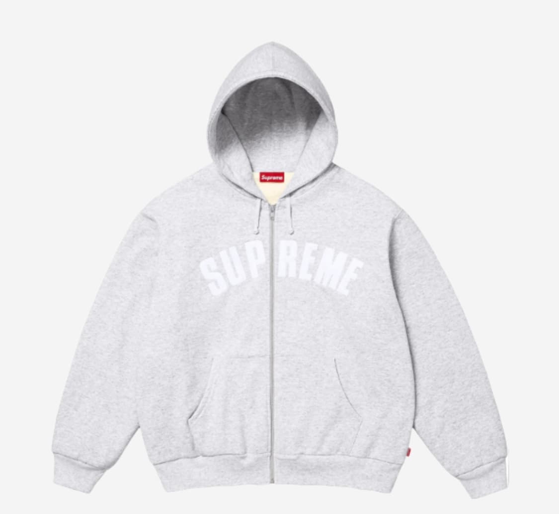 슈프림 아크 써멀 후드 집업 그레이 M 상품이미지1