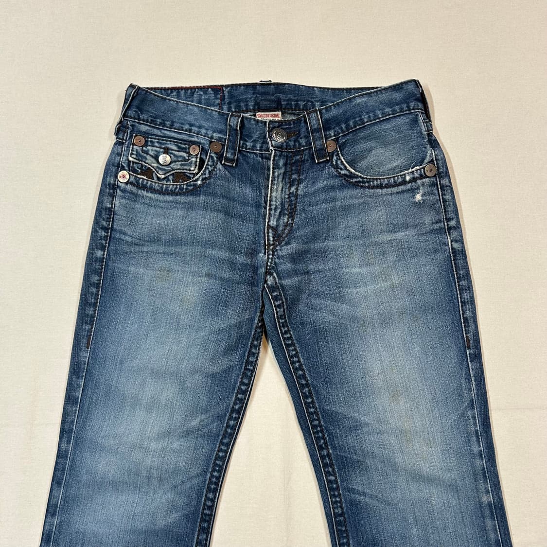 34inch) 트루릴리전 레인보우 빌리 부츠컷 데님 청바지 상품이미지7