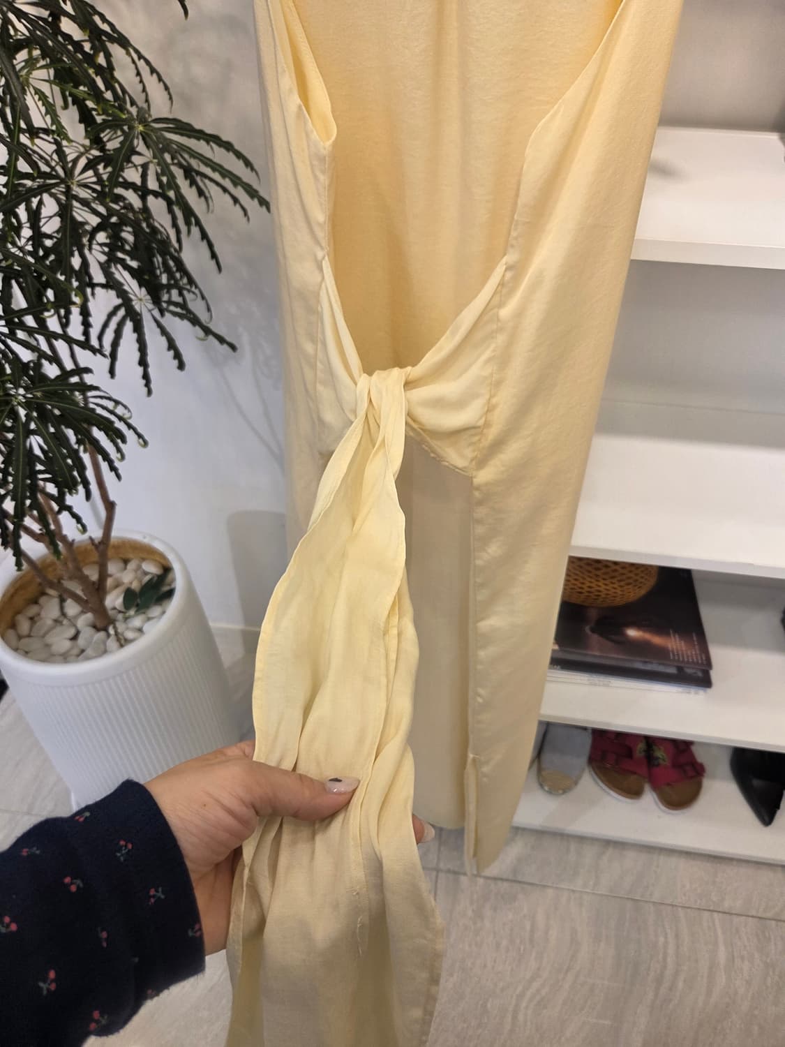 (새상품) 자라 크림옐로 나시 원피스 상품이미지8