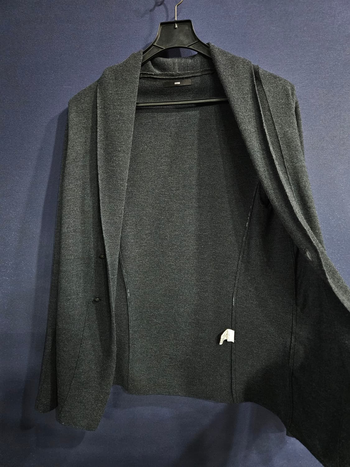 시스템옴므 다크그레이 남성 슬림핏 95~100 가디건  상품이미지7