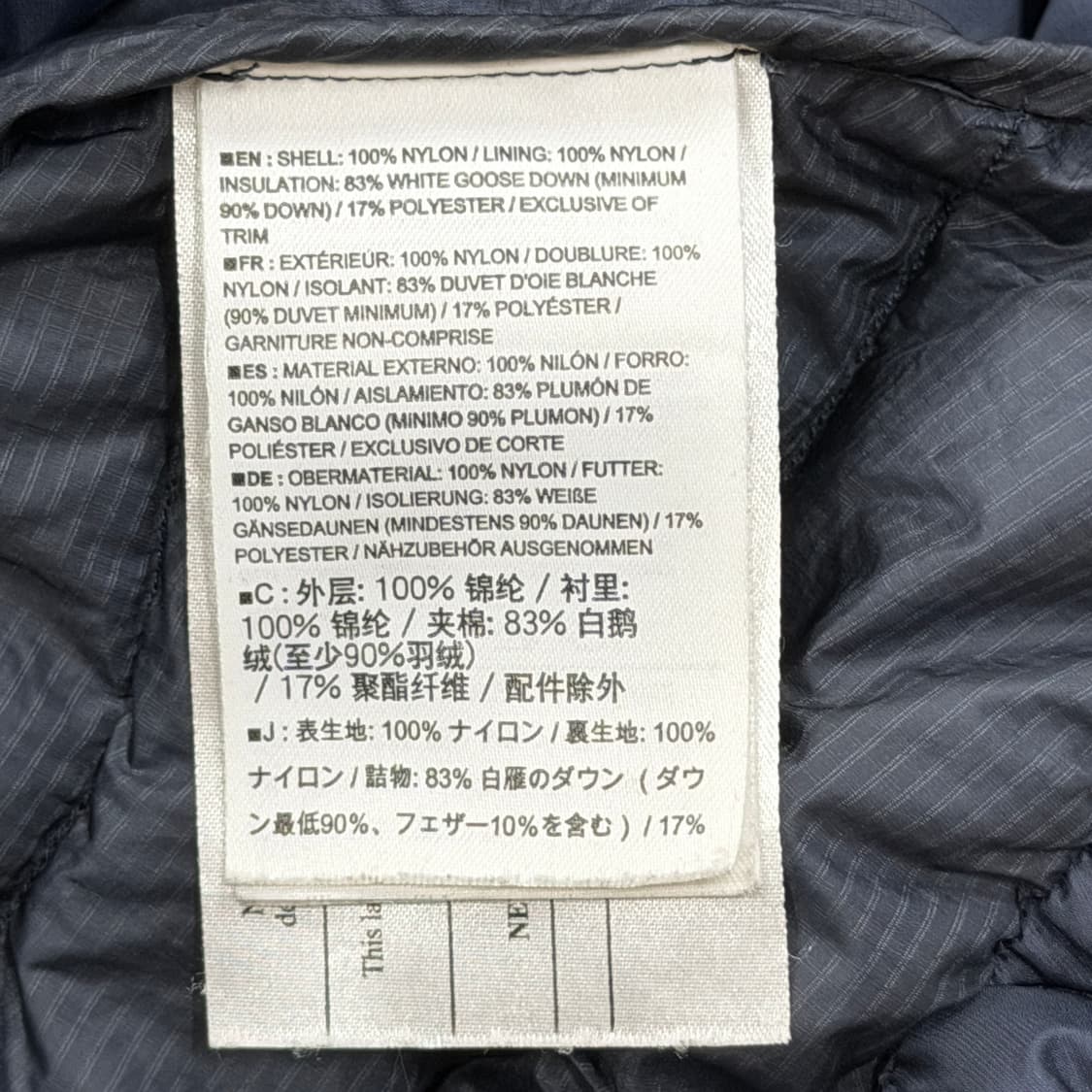 아크테릭스 여성 세륨 경량 패딩 자켓 네이비 S 상품이미지5