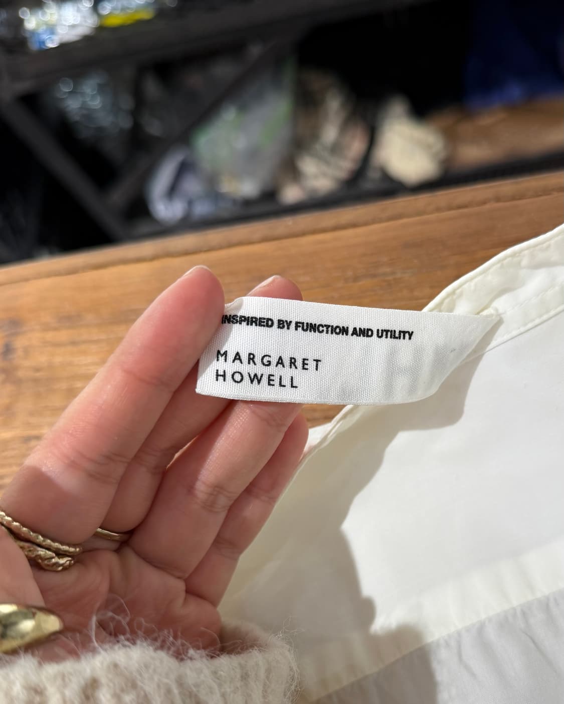 mhl 마가렛 호웰 화이트 헨리넥 셔츠 상품이미지8