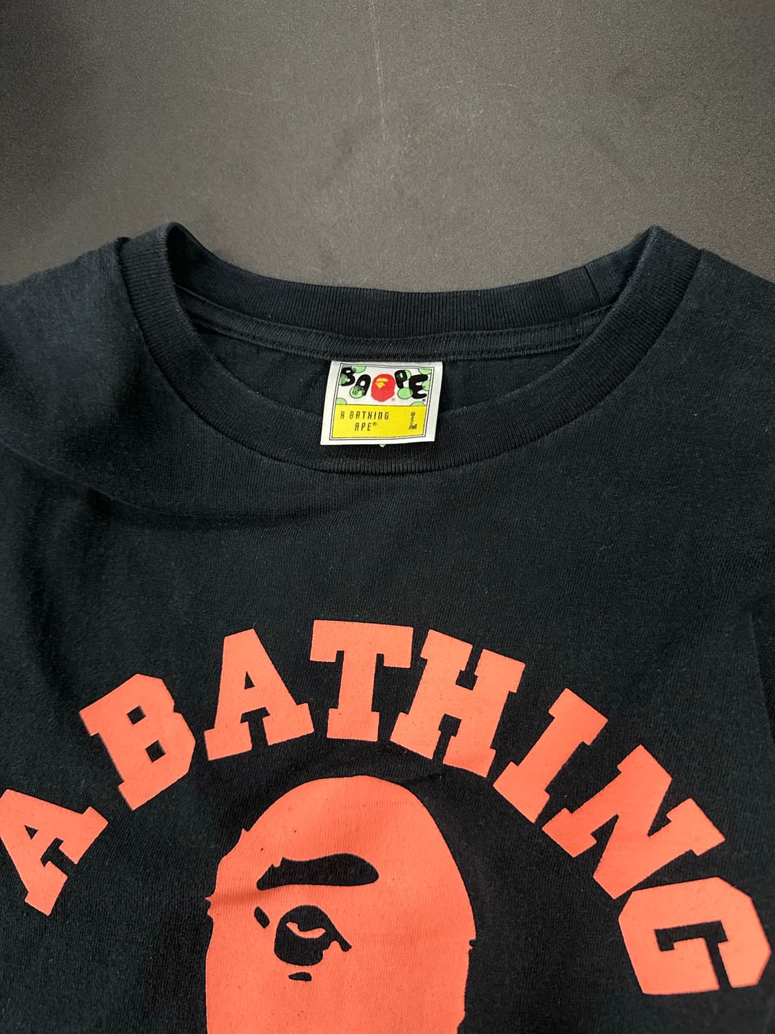 90‘s 베이프 OG 컬리지 반팔 사루티 상품이미지5