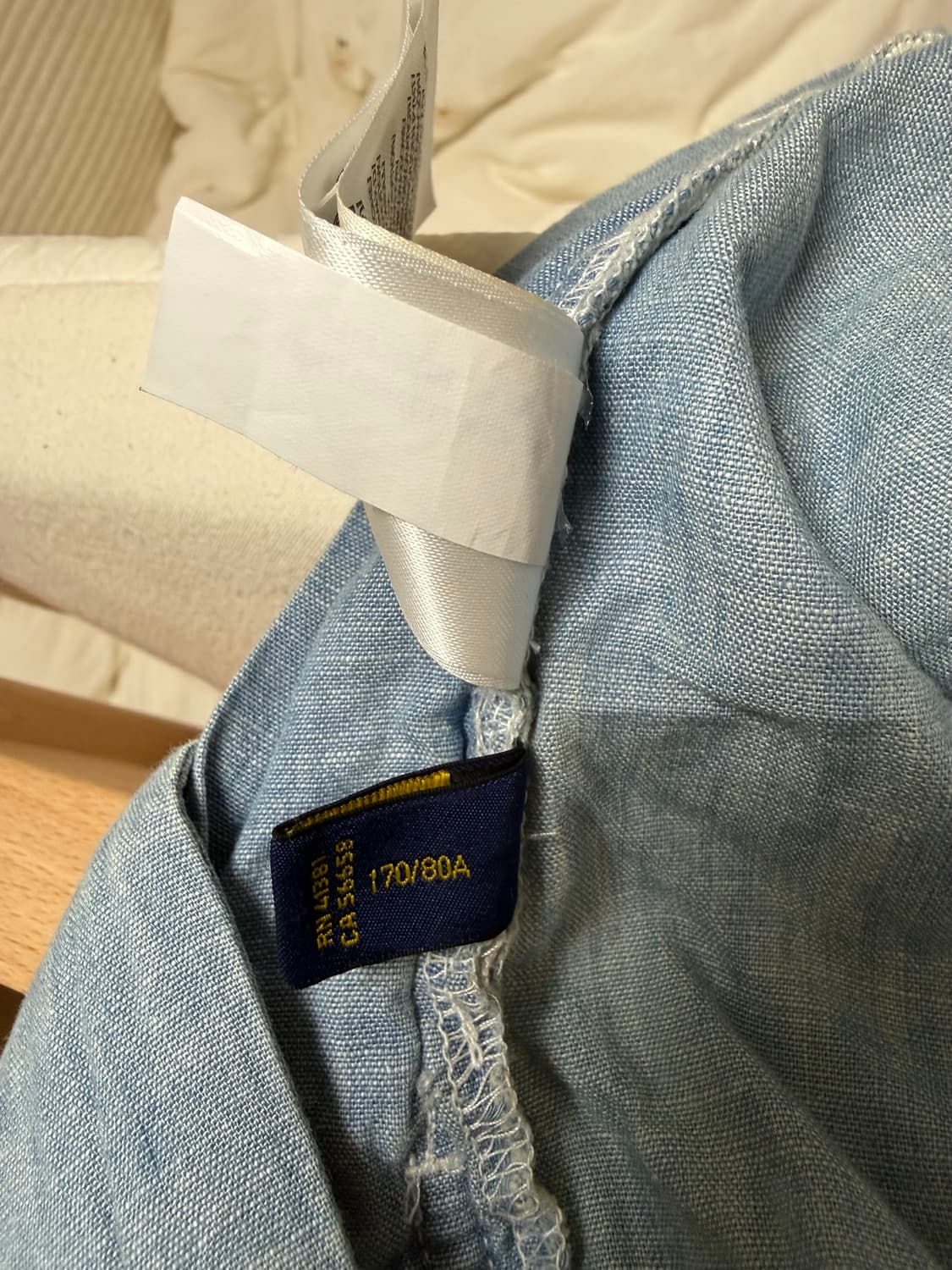 폴로 샴브레이 팬츠 상품이미지5