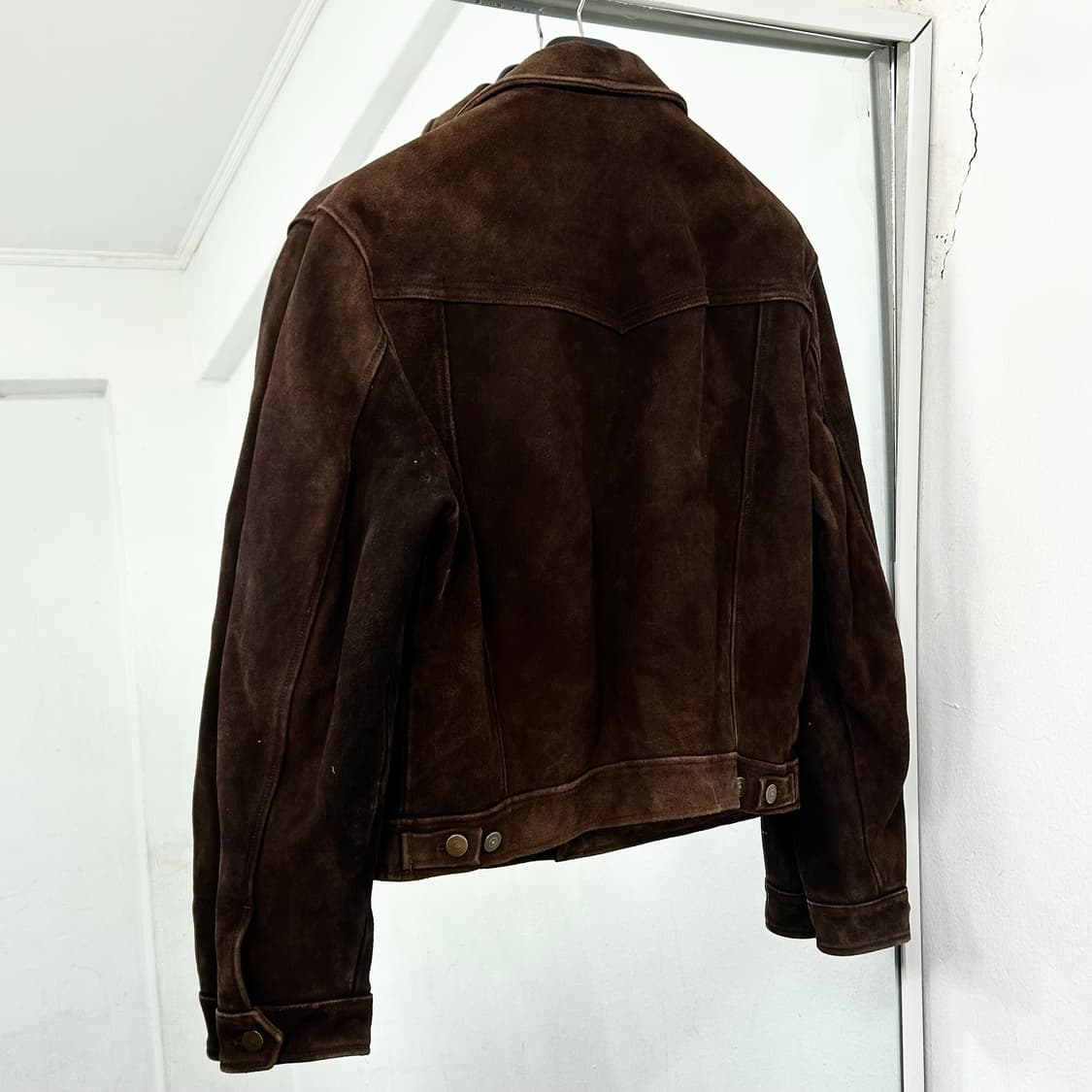 토니웩 웨스턴 스웨이드 크롭 트러커 자켓 상품이미지6