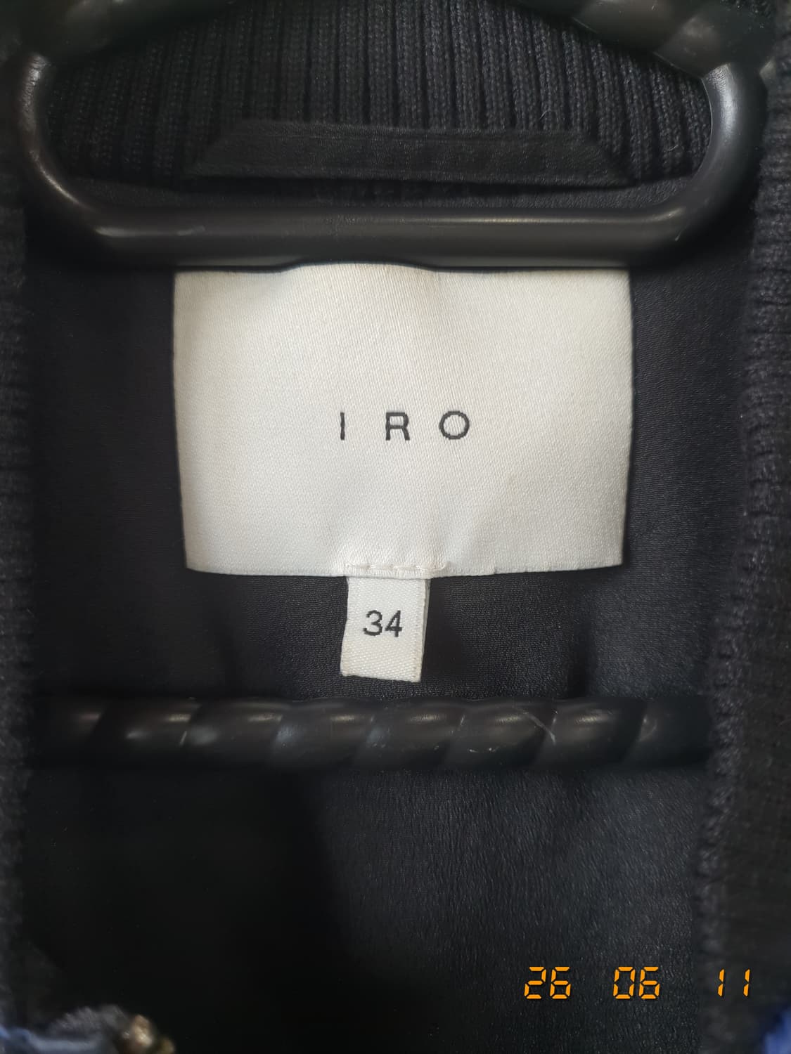 IRO(이로) 정품 봄버 자켓 34 네이비 상품이미지4