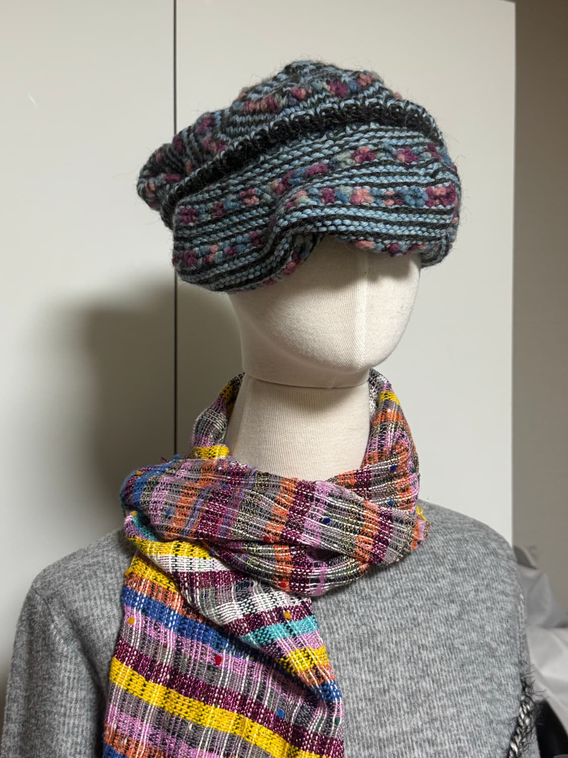 JPN vtg rainbow 머플러 상품이미지7