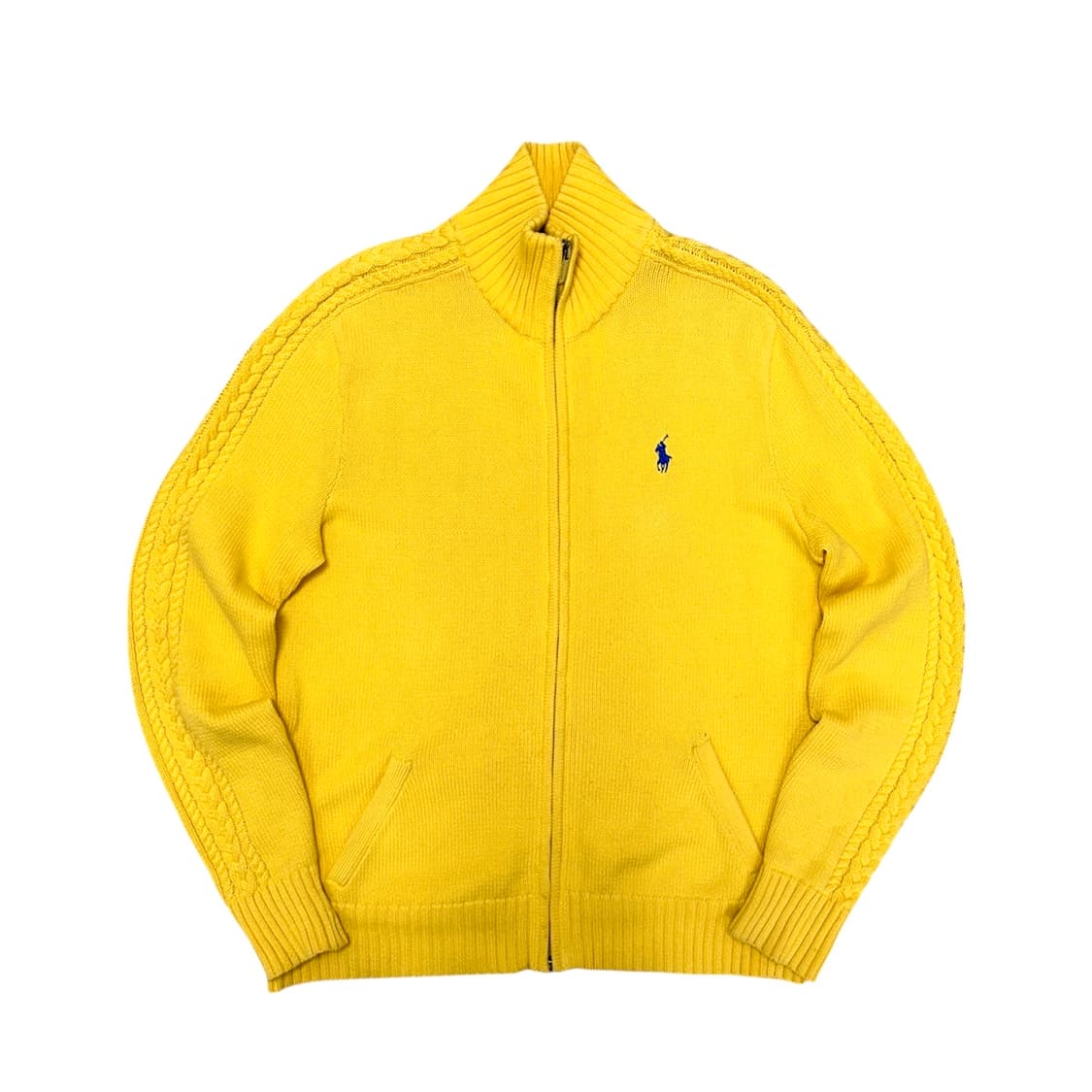 폴로 우먼스 케이블 사이드라인 니트집업(L) 상품이미지1