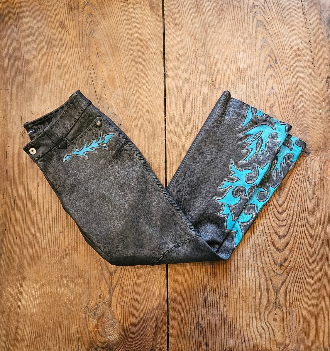 빈티지 폴로 랄프로렌 레더 팬츠 상품이미지1