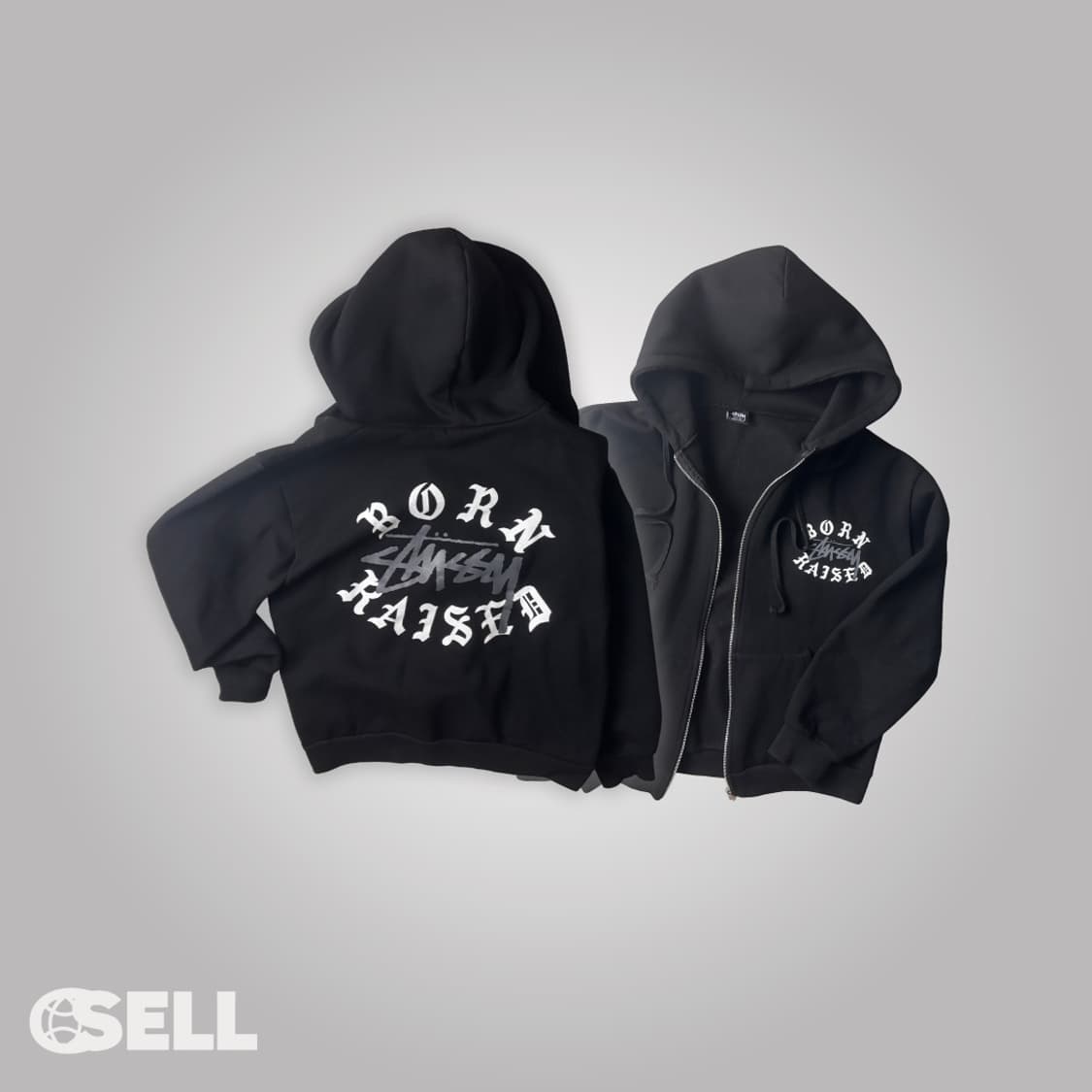 스투시 본앤레이즈드 후드집업 상품이미지1