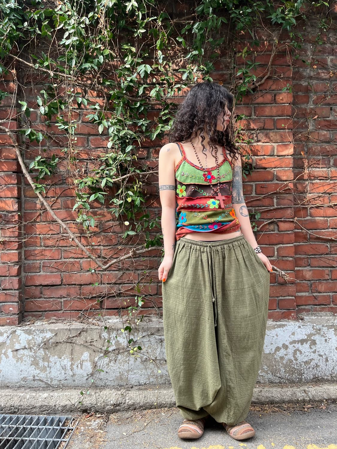 카키 히피 사무엘 팬츠 상품이미지4