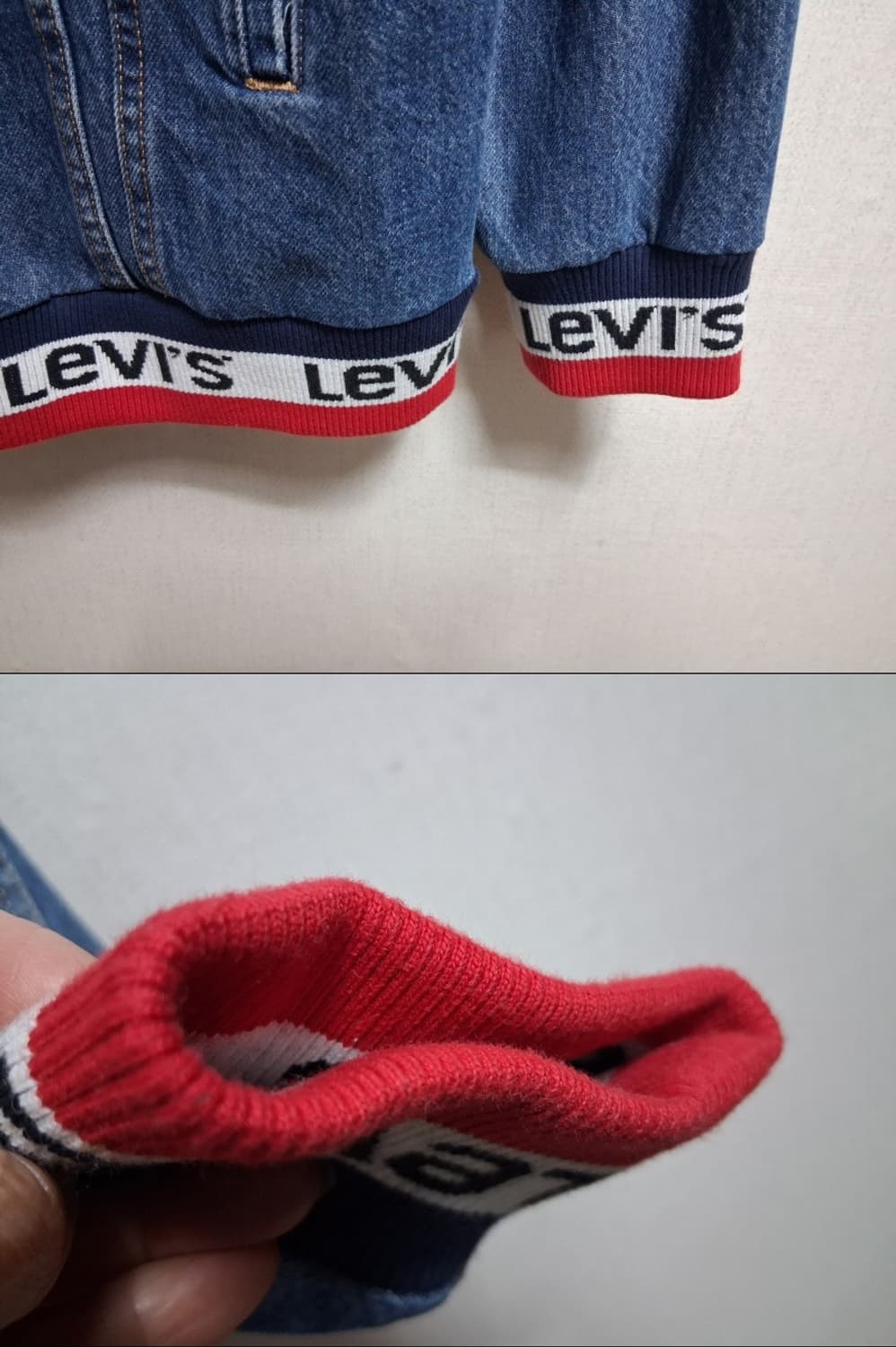 리바이스 여성 프리미엄 데님 청쟈켓 오버핏 5566 S 상품이미지5