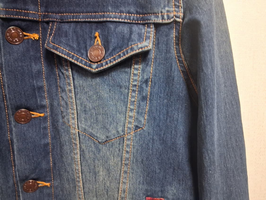일본판 에드윈 데님청쟈켓 다크블루워싱 져지데님 90 95  상품이미지4
