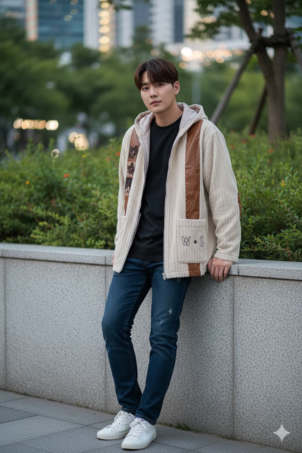 Wolf Spirit 코듀로이 후드 자켓 M~L 상품이미지2