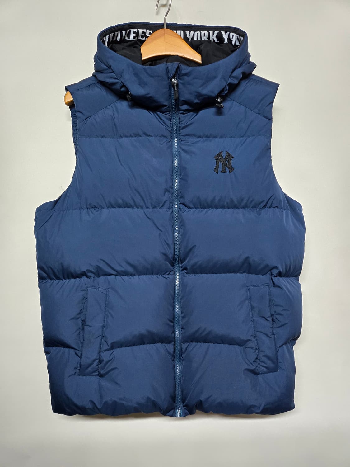 NLB 뉴욕 양키스 덕다운  후드 패딩 조끼 110 상품이미지1