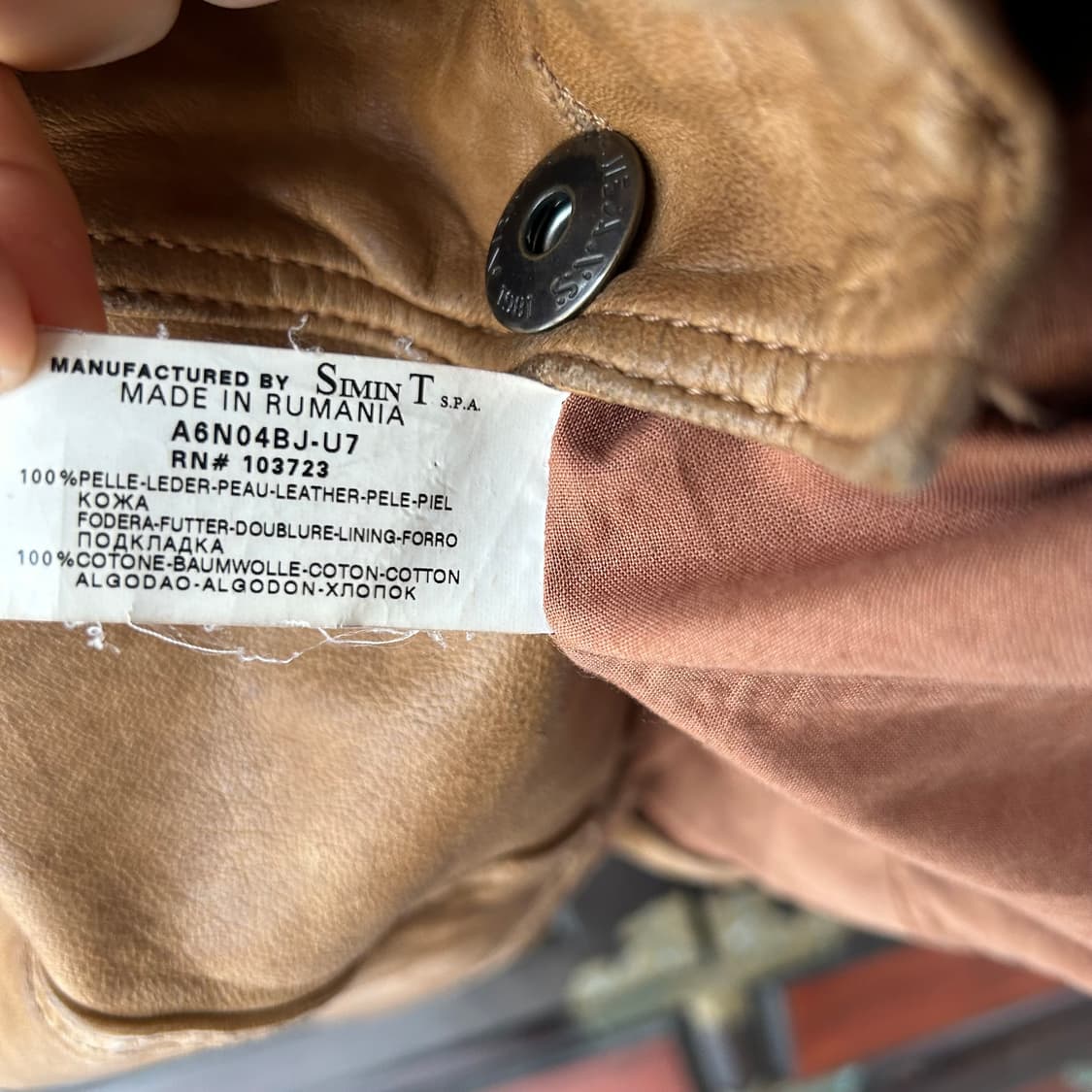 00s Armani Jeans 레더 필드 자켓 상품이미지8