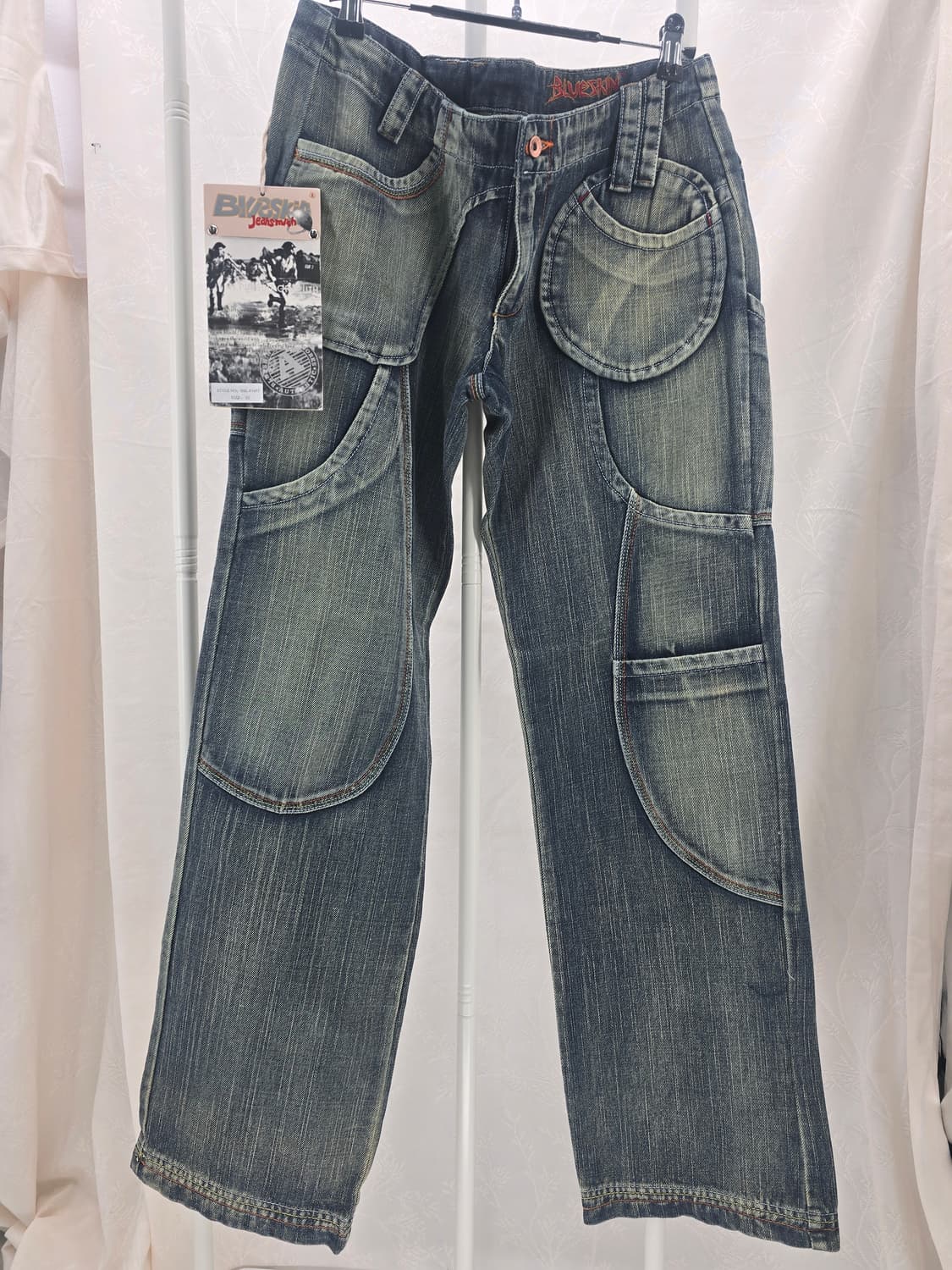BLUESKIN Y2K 워크웨어 데님 팬츠 남녀공용 상품이미지1