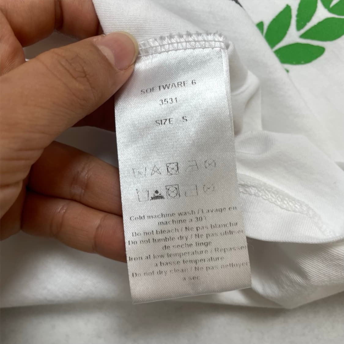 가니 Ganni 화이트 유니버시티 오브 러브 반팔 티셔츠 S 상품이미지3