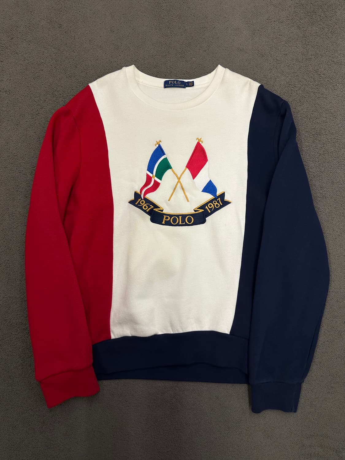 폴로 랄프로렌 플래그 트라이 컬러 스웻 처분  상품이미지1