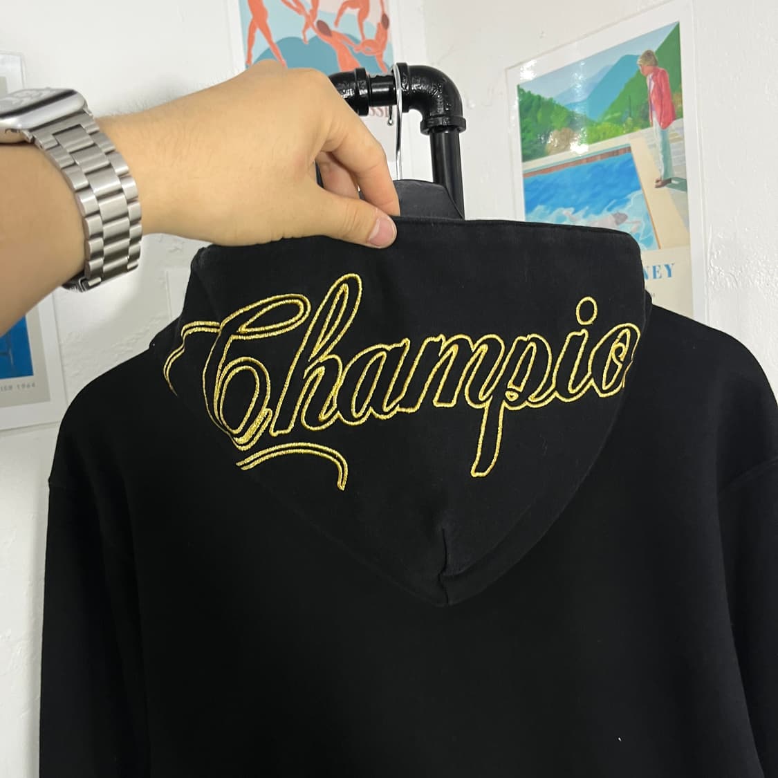 챔피온 골드 자수 후드집업 상품이미지7