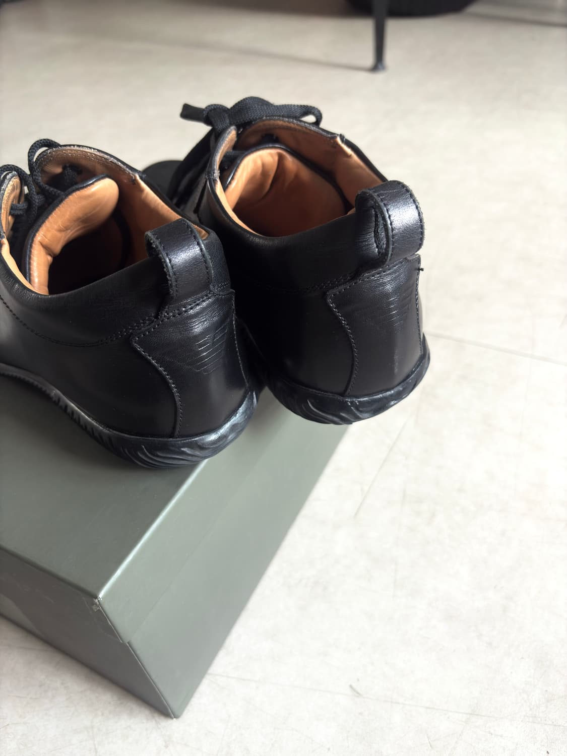 엠포리오 아르마니 레더 슬림 스니커즈 상품이미지6