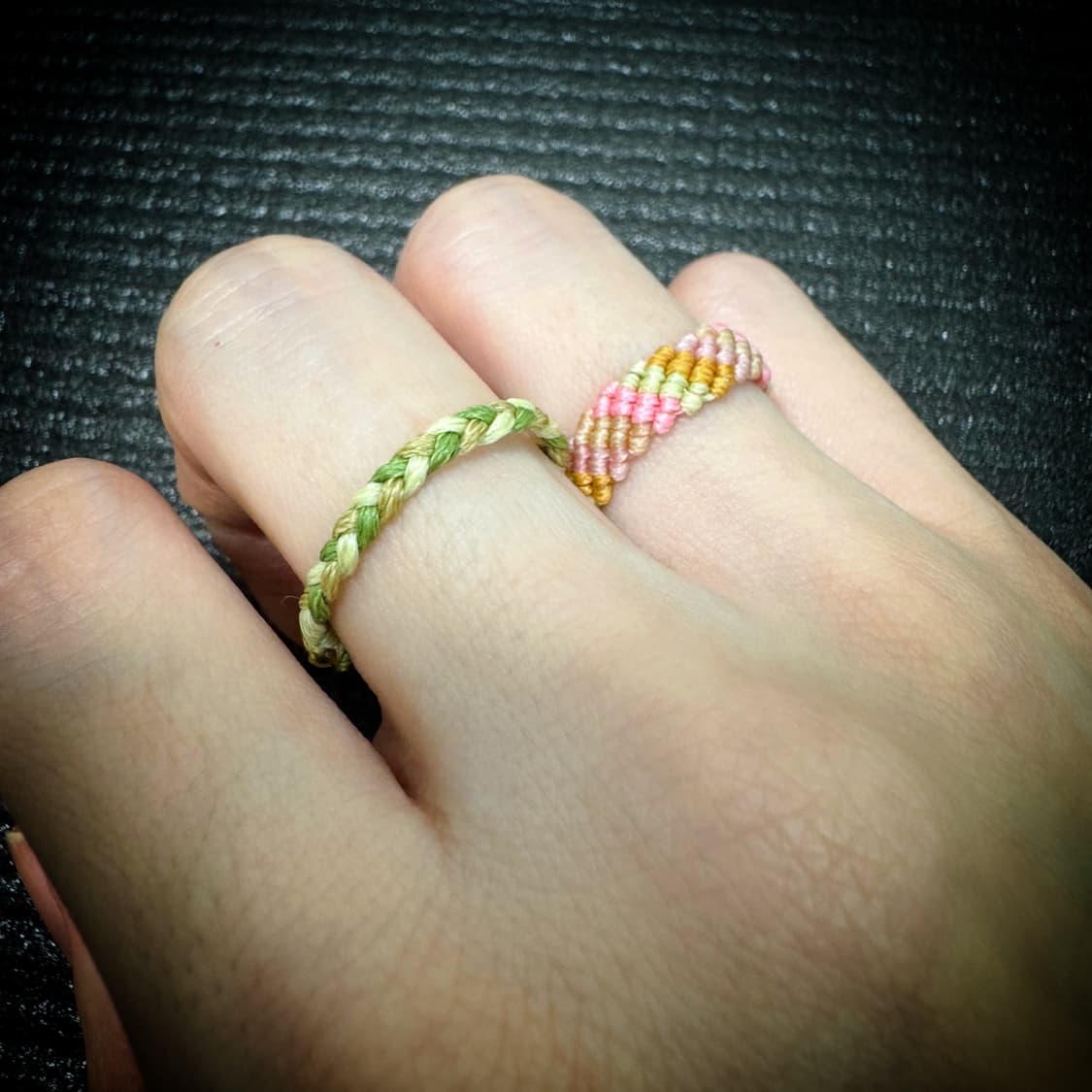 003. 오색 실반지 2pcs 상품이미지1