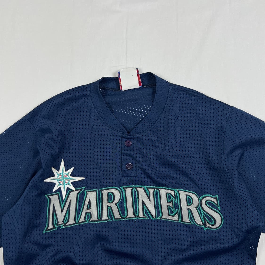 90’s 마제스틱 mlb 시애틀 매리너스 팀 메쉬 베이스볼 반팔져지 상품이미지2