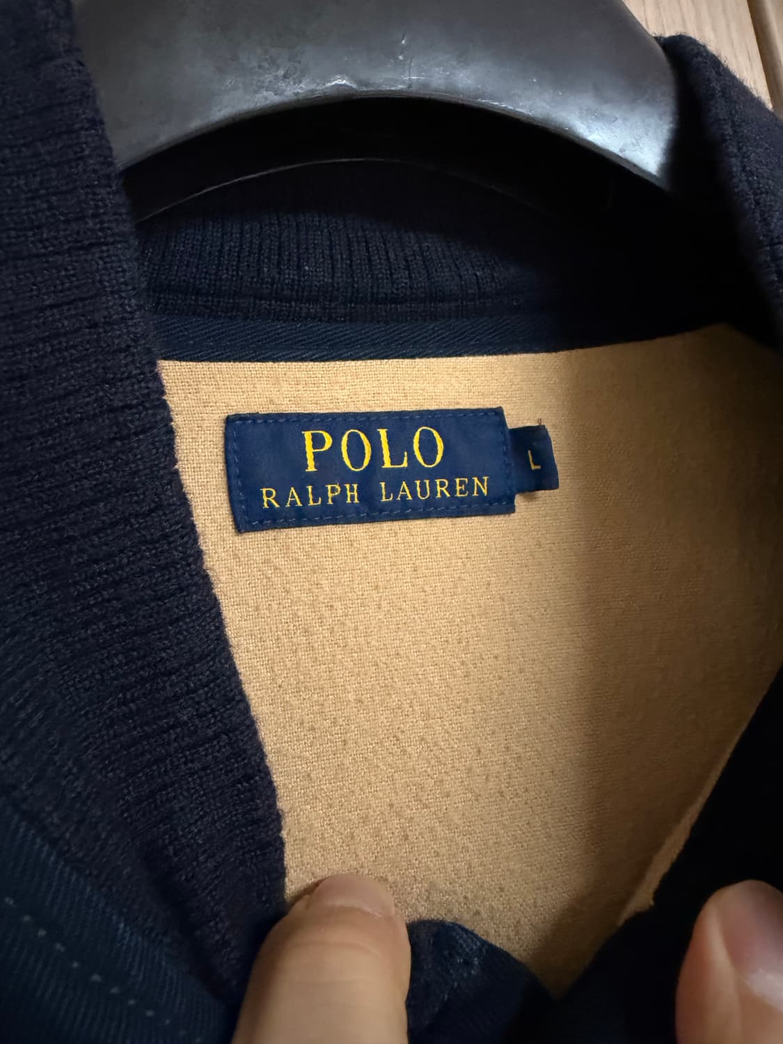 폴로 랄프로렌 / 풋볼 불독 코튼 레더 바시티 / L 상품이미지8