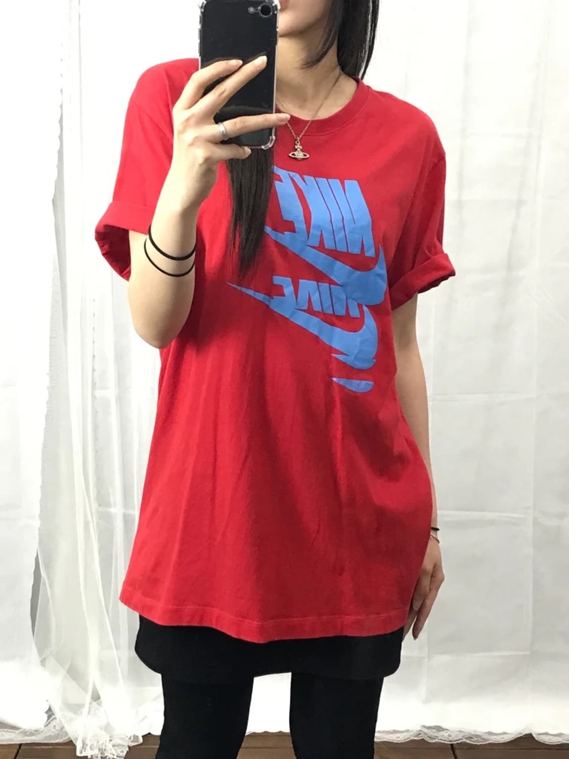 Nike Red Multi Swoosh Graphic Tee 상품이미지1