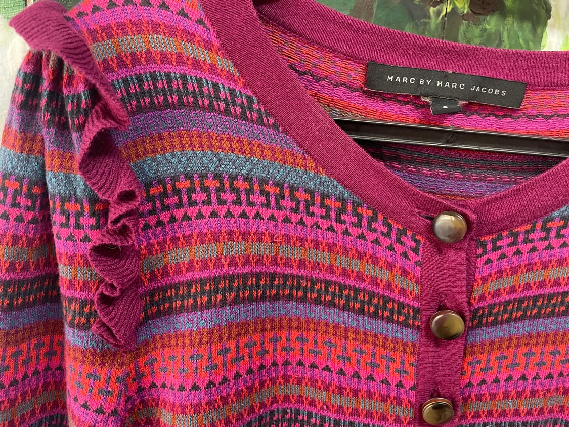 마크바이마크제이콥스 멀티 스트라이프 니트 가디건 상품이미지2