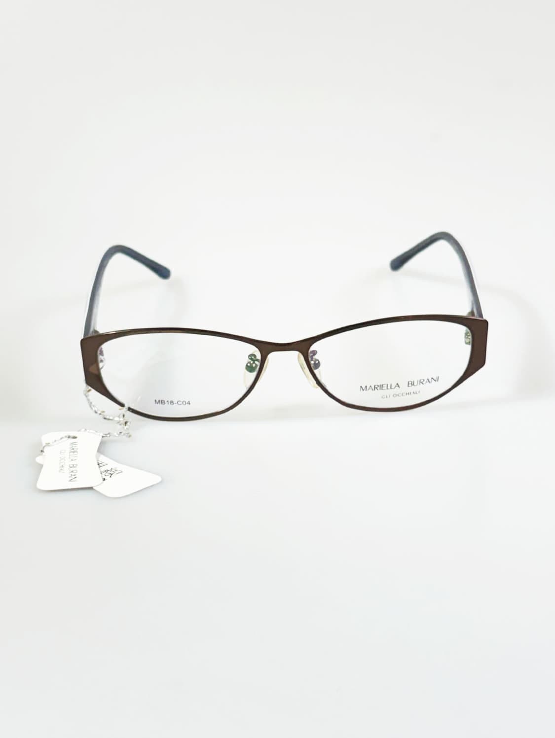 MARIELLA BURANI 퓨어 티타늄 슬림 스퀘어 빈티지 안경 상품이미지2