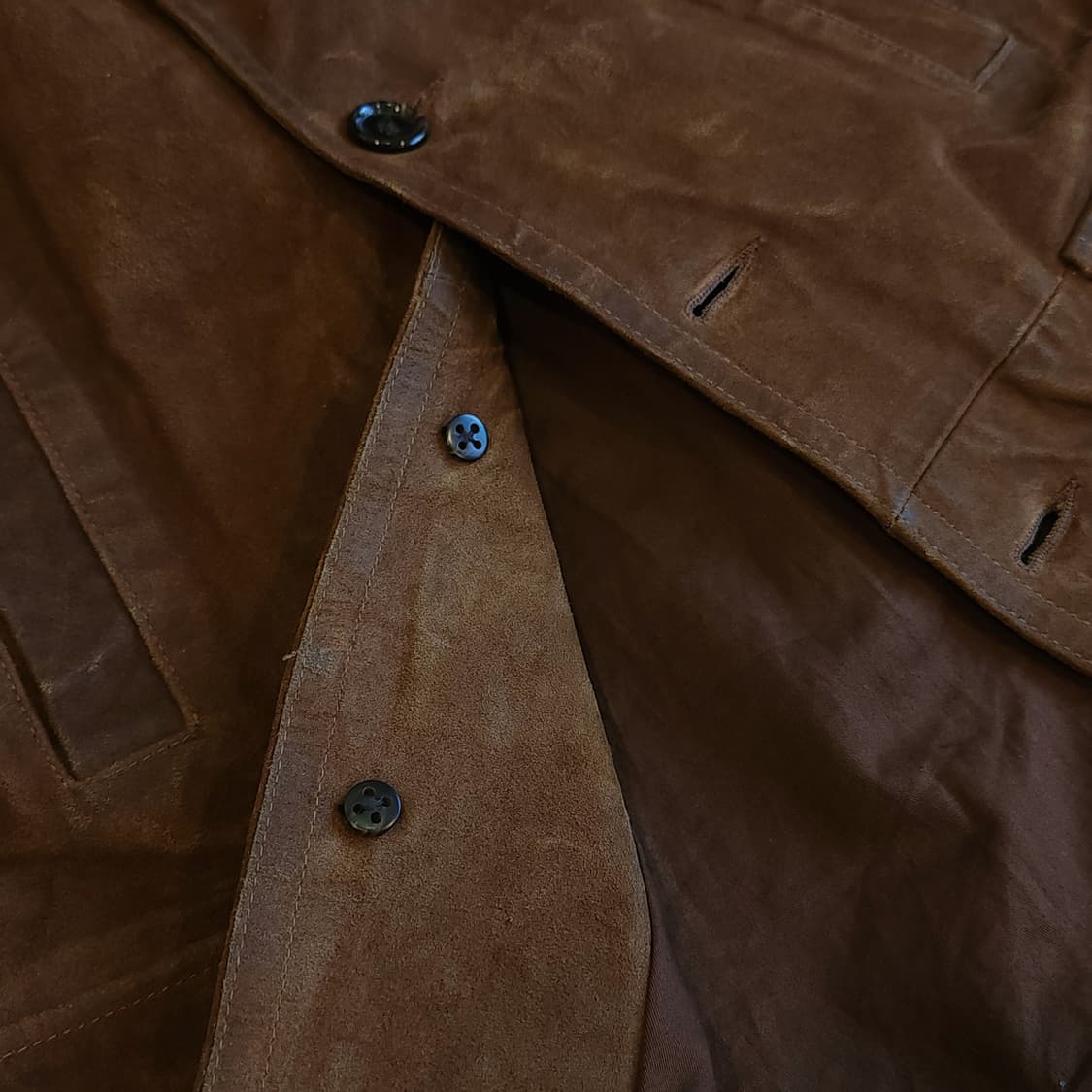 90s 폴로 랄프로렌 가죽자켓 왁스드 카우하이드 헤비 레더 헌팅자켓 L 상품이미지10