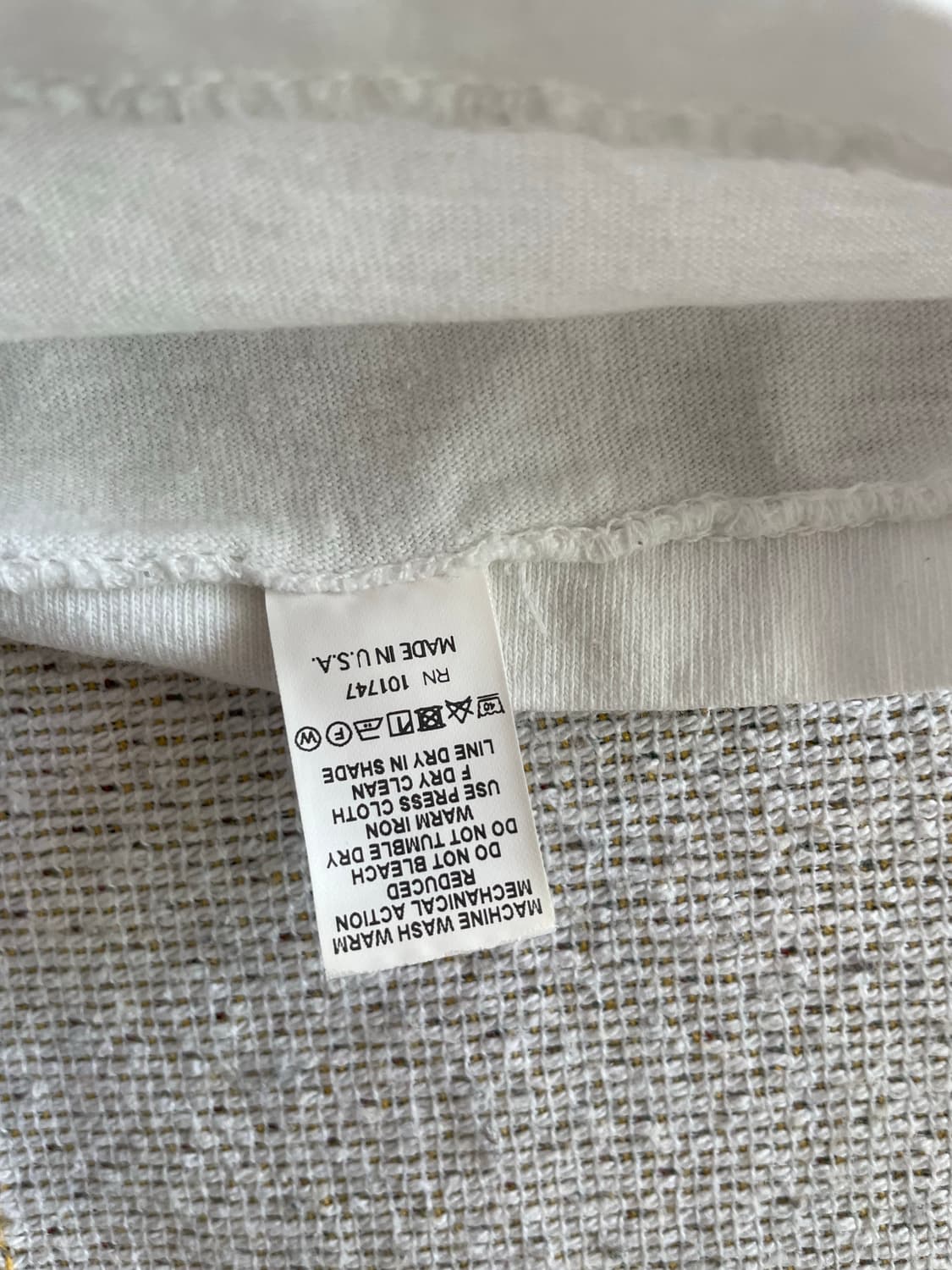 벨바쉰 흰색 티셔츠(xl) 상품이미지3