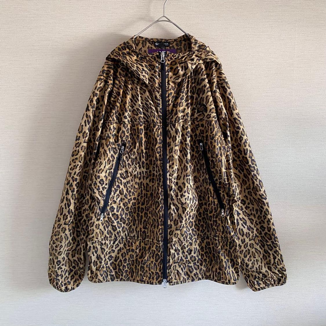 노스페이스 퍼플라벨 30D 퍼텍스 레오파드 프린트 마운틴 윈드 파카 상품이미지1