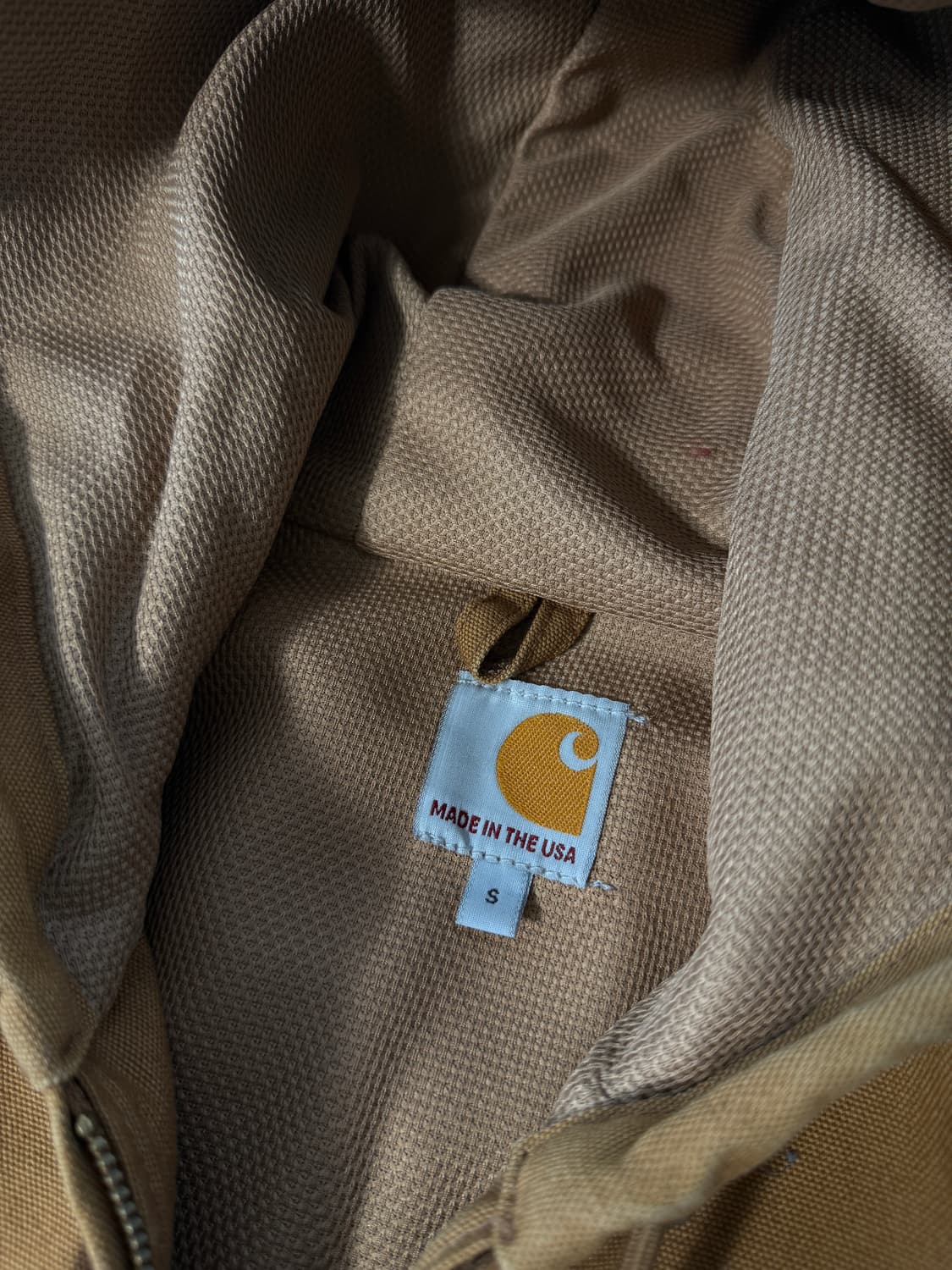 칼하트 usa 90's 루즈핏 브라운 덕 액티브 후드 자켓  상품이미지5