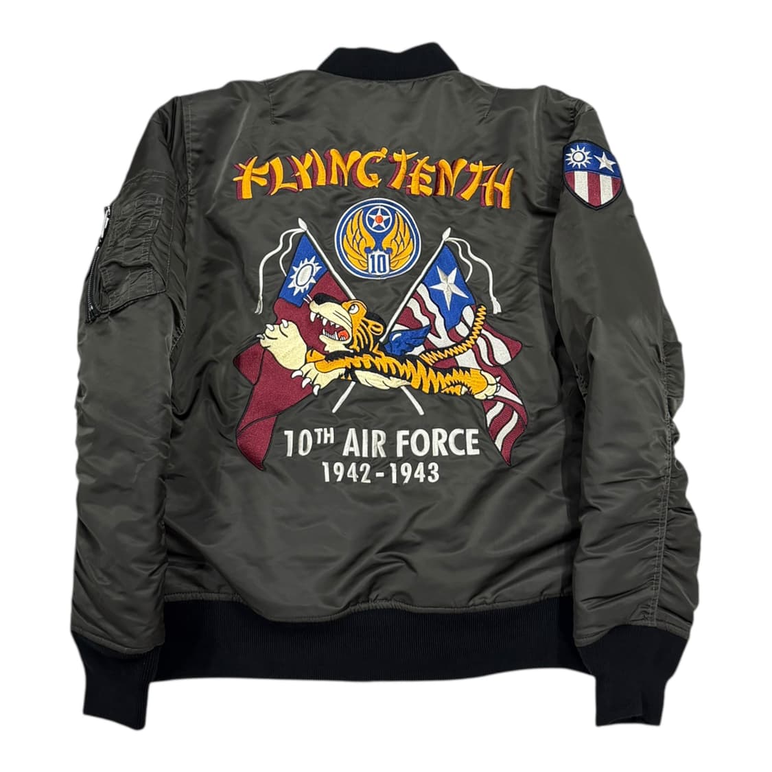 Schott 쇼트 MA-1 타이거 마원 자켓 점퍼 카키 XL 상품이미지1