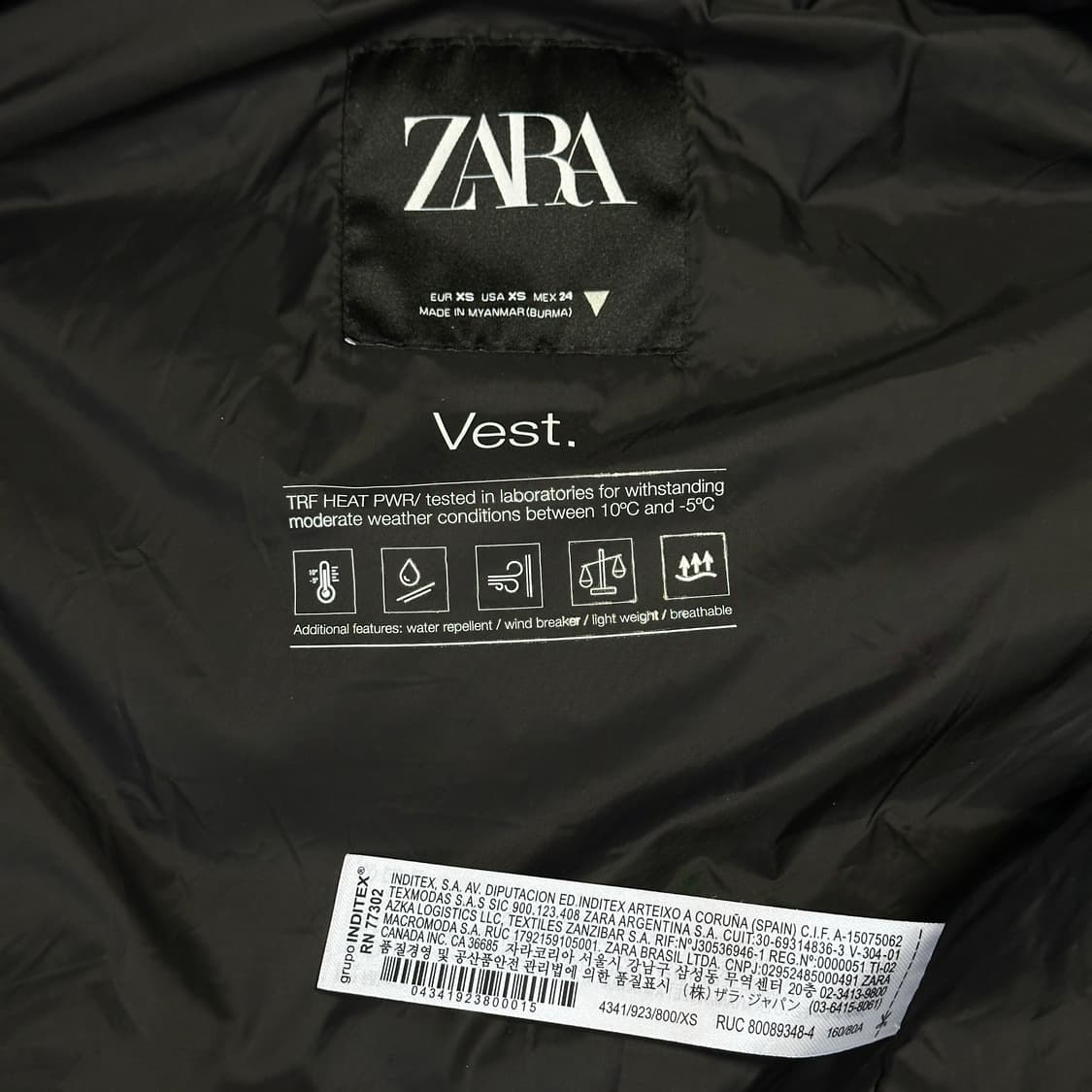 자라 후드 패딩 베스트 상품이미지6