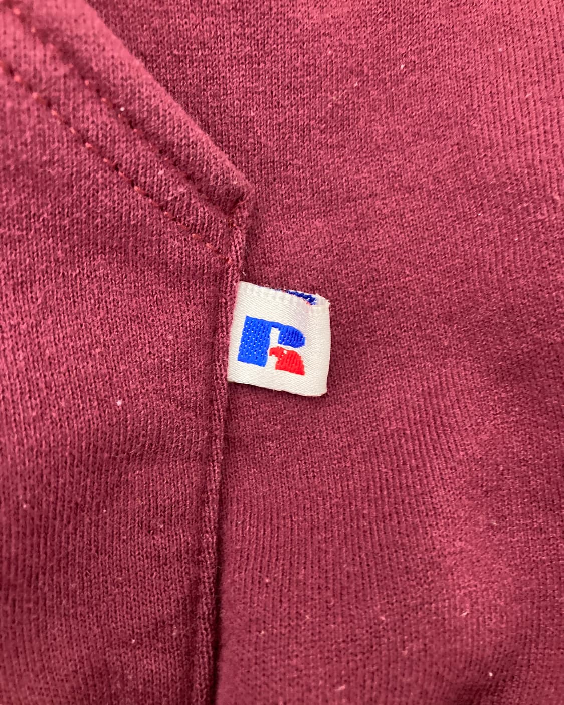 90s Russell Zip Up Hoodie (burgundy) 상품이미지5