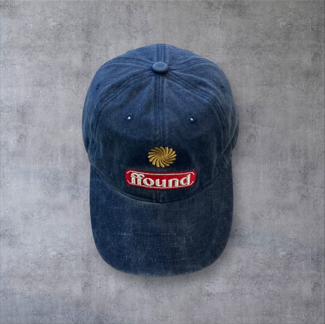 휴먼앤캣 네이비 컬러 파운드3 스턴 워시드 볼캡 상품이미지2