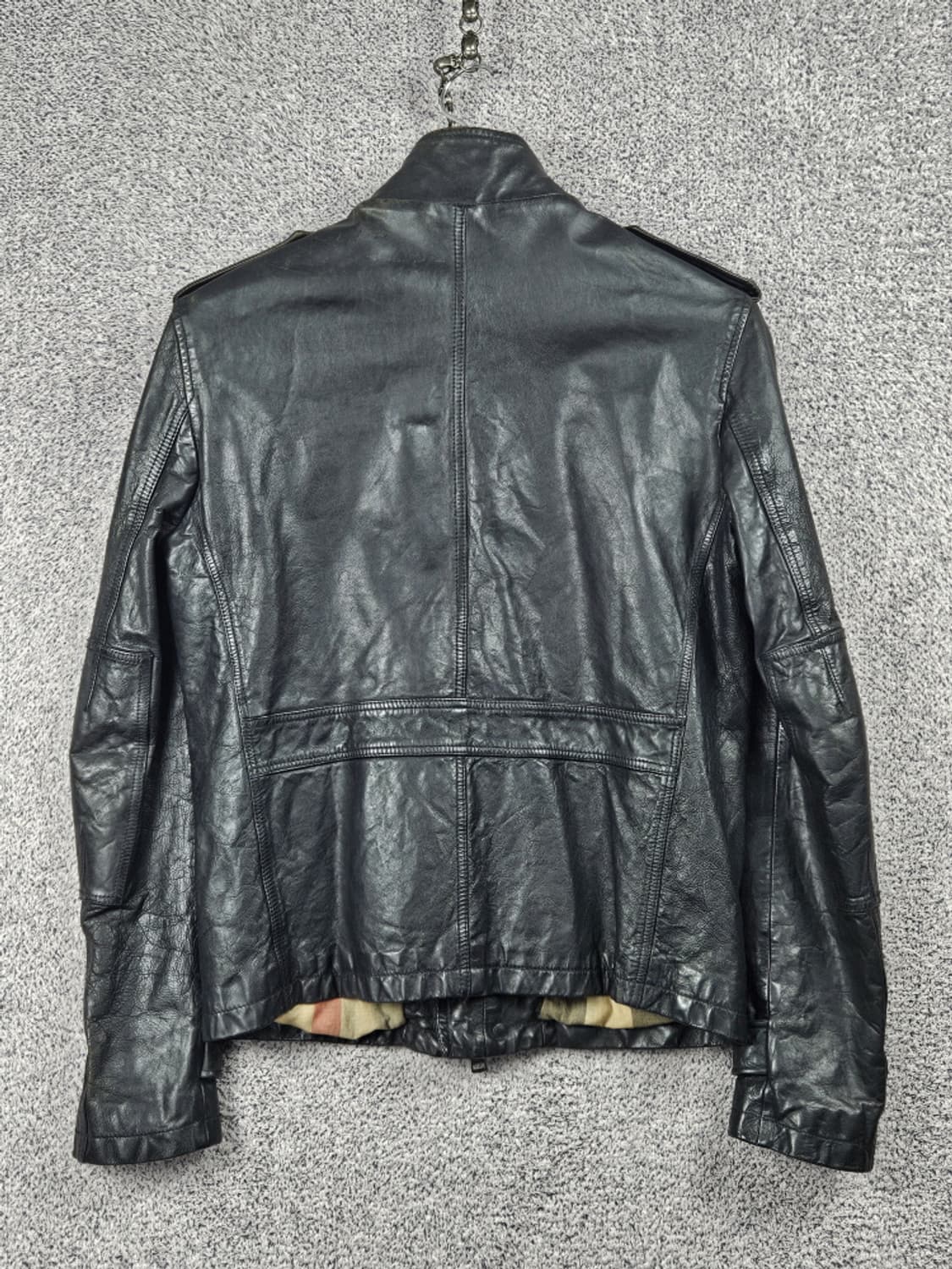 버버리 브릿 카프레더 웨스턴 필드 가죽자켓 ( S ) / 10485 상품이미지3