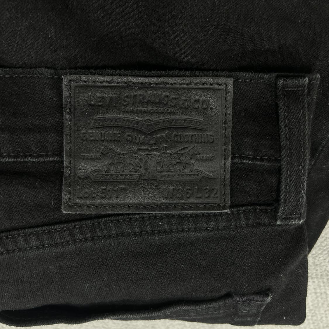 리바이스 흑청 데님팬츠 511 36/32 상품이미지2
