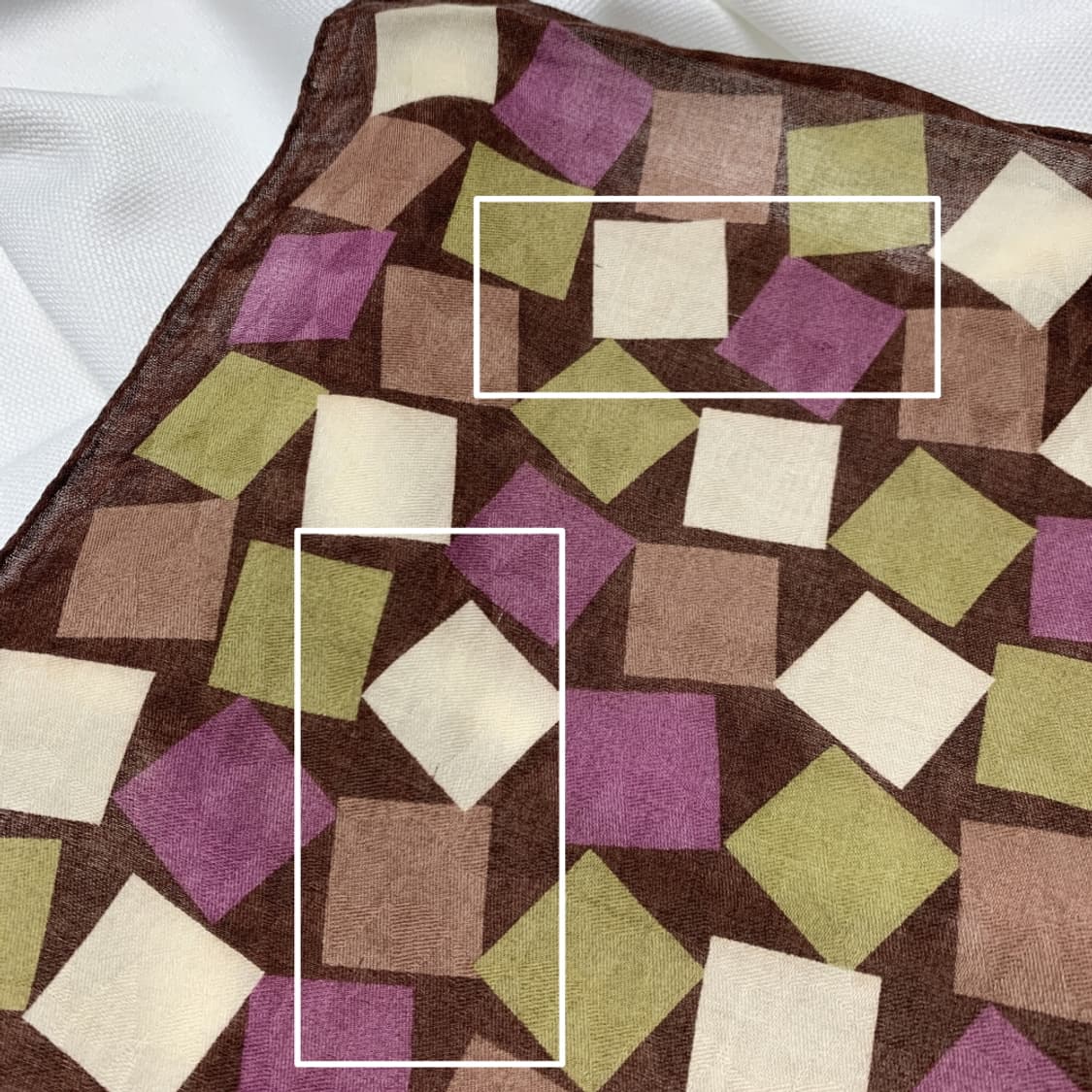 [정품] YSL 입생로랑 패턴 빈티지 쁘띠스카프 손수건 상품이미지4