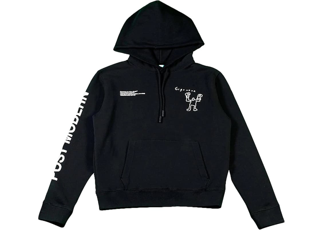오프화이트 x 장 미쉘 바스키아 포스트모던 후드 블랙 상품이미지1