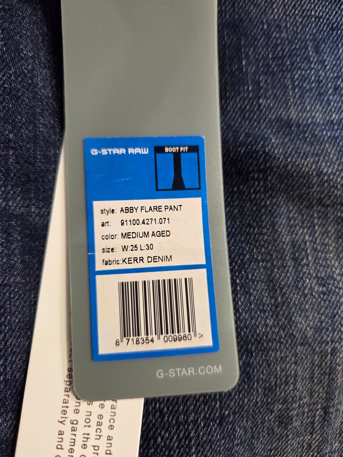 G-Star Raw 부츠컷 데님 팬츠(W25/L30) 상품이미지7