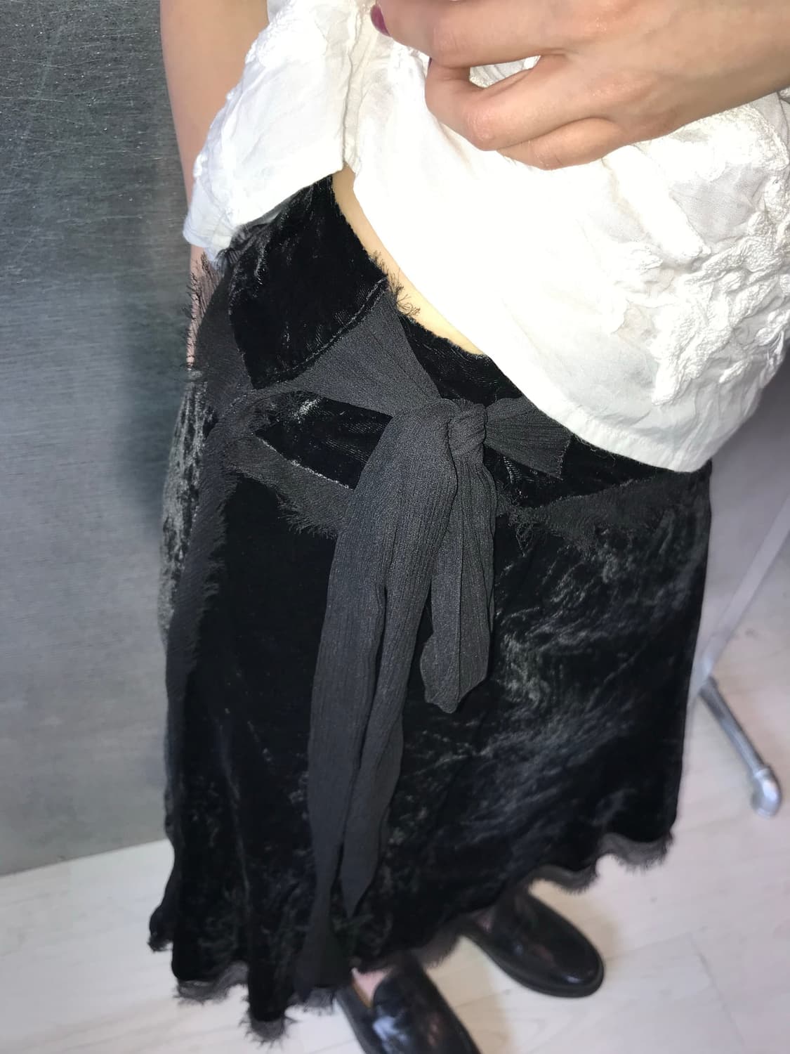 ✷ Velvet Black Skirt 상품이미지2