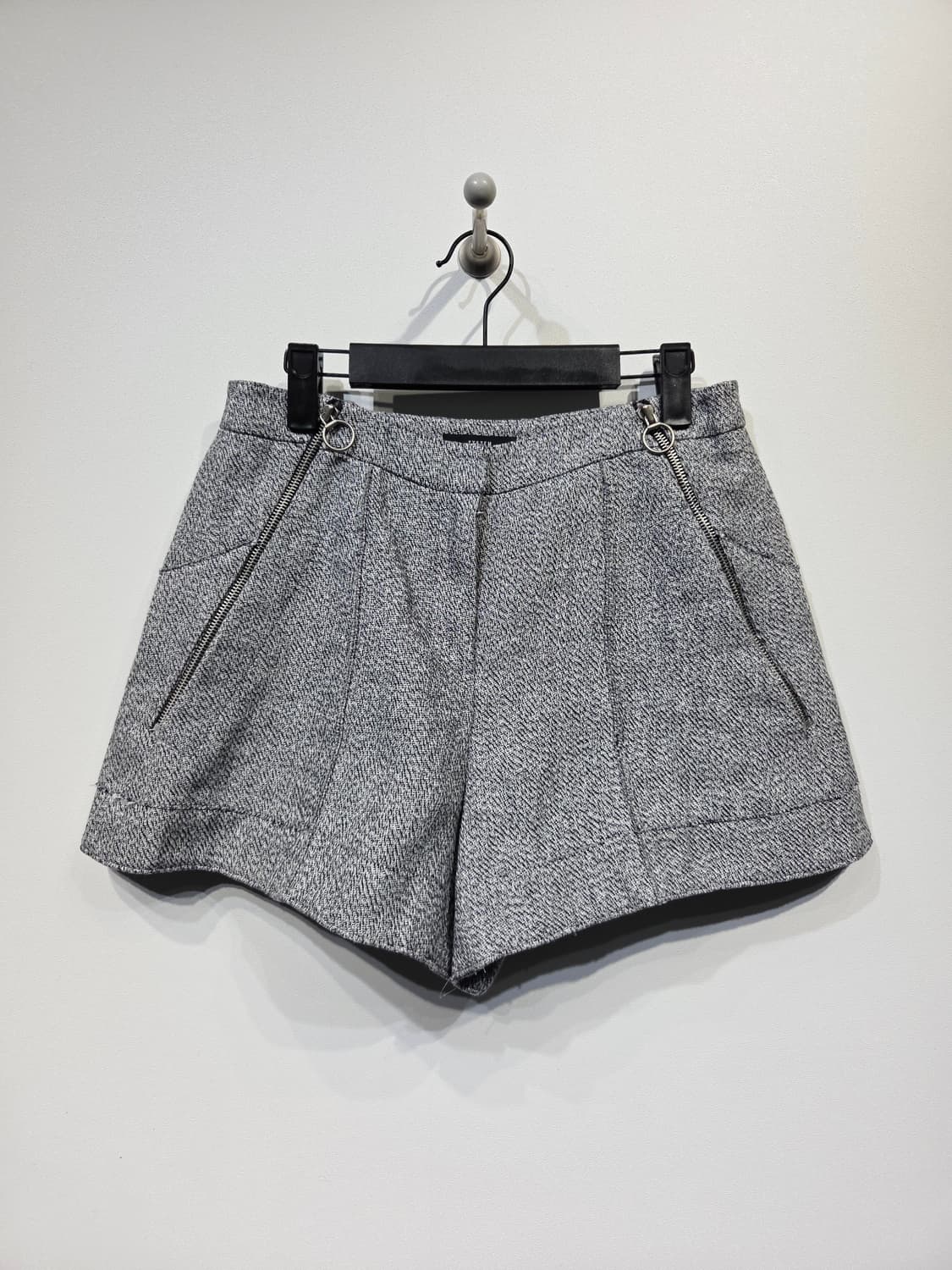 SYSTEM 시스템 링 지퍼 포인트 린넨 혼방 숏팬츠 상품이미지2