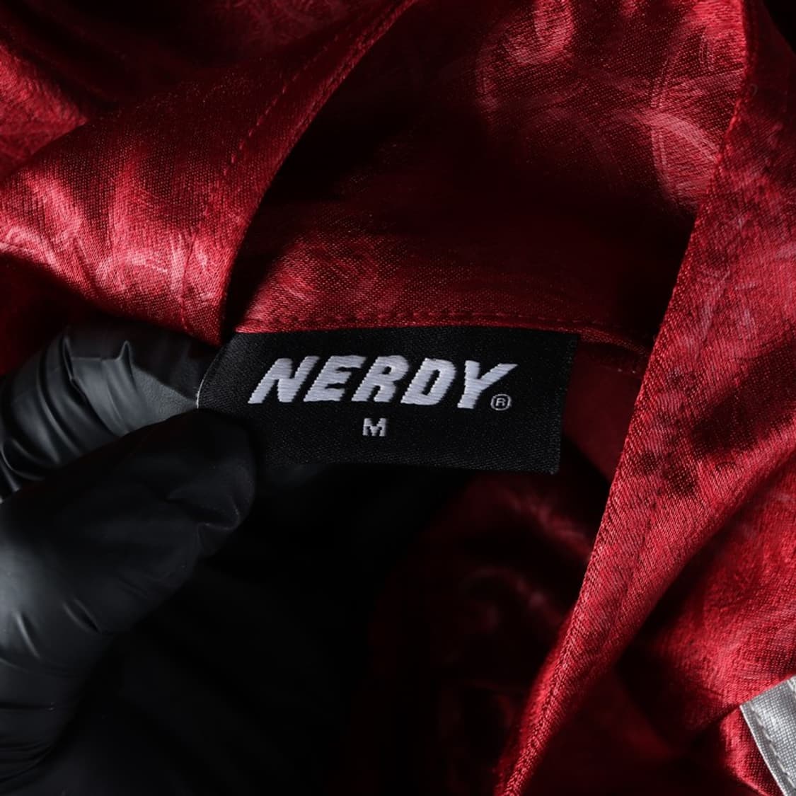 NERDY 페이즐리 패턴 레드 트랙탑 져지 M 상품이미지5