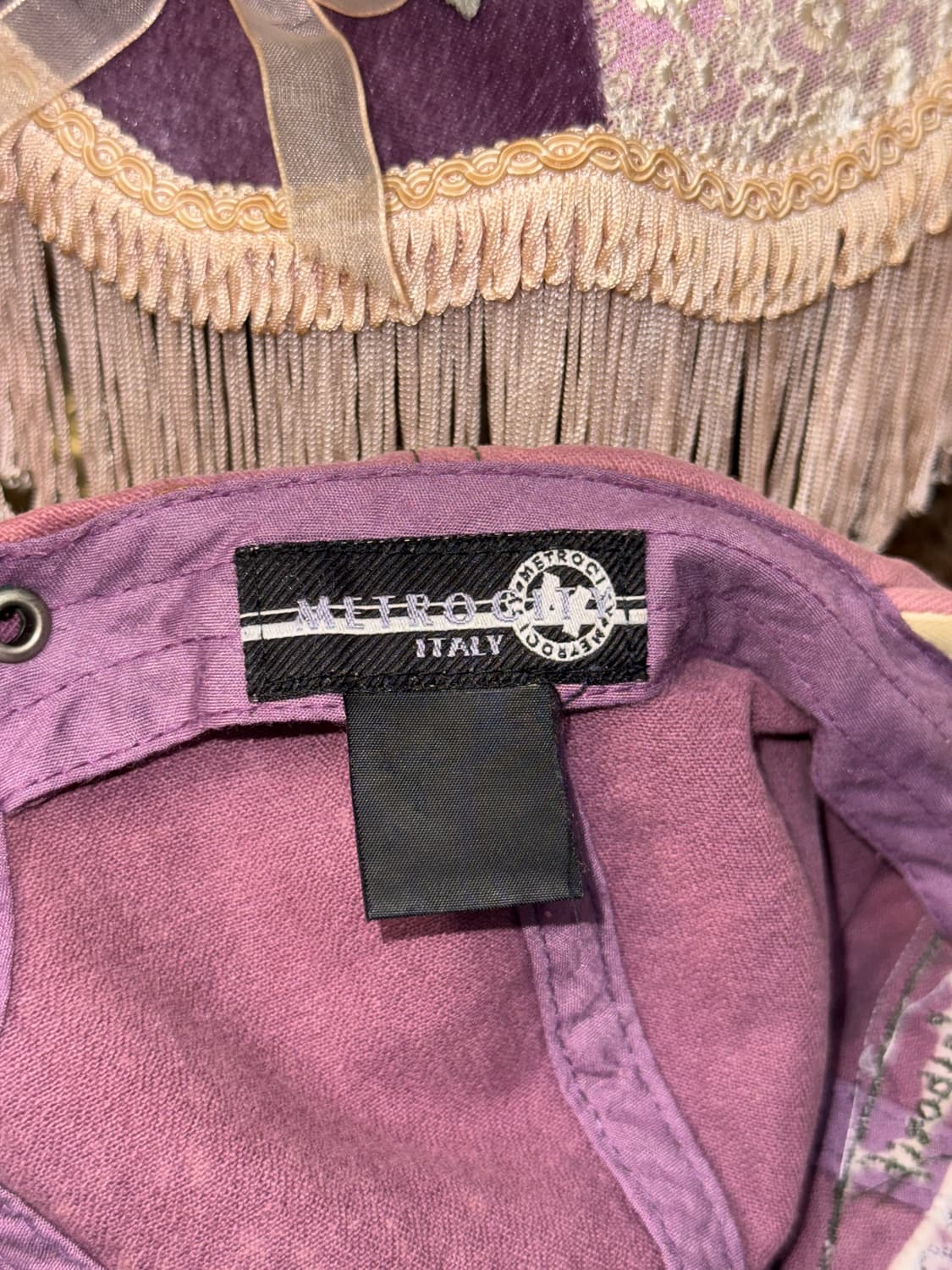 Metro City lavender stud logo ball cap 상품이미지6